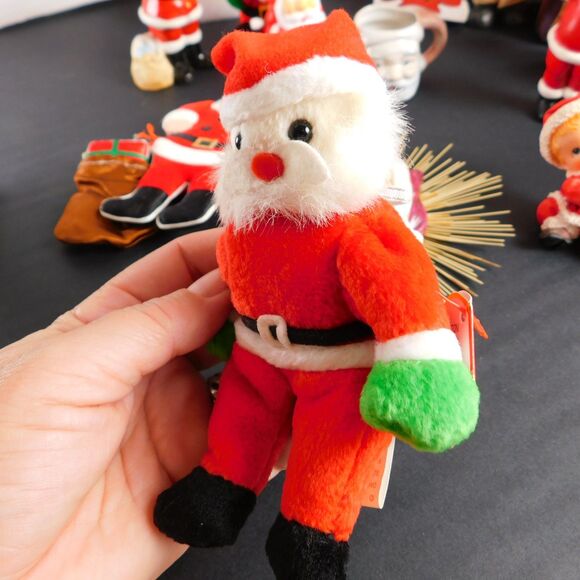 Santa Clause 21 Pcs Christmas Ornaments Figurines Wood Wool Ceramic Collectibles - Picture 16 of 16